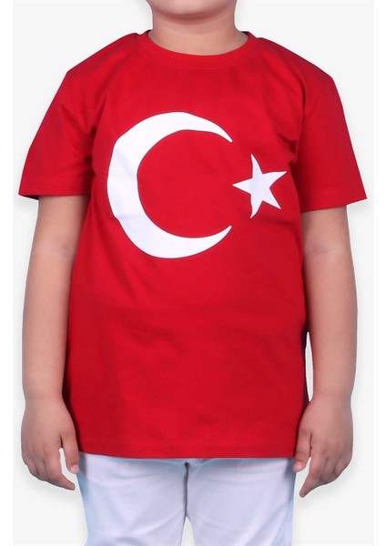 Çocuk Ay Yıldızlı Tshirt modelleri