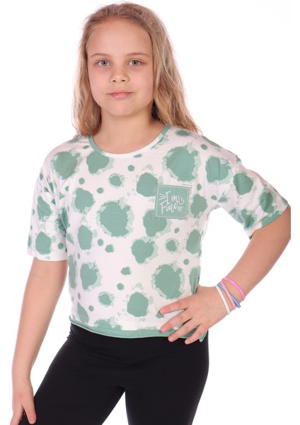 Toontoy Kız Çocuk Im Fıne Nakışlı Batik Tişört