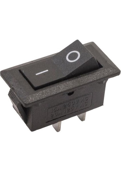Kcd3 Tekli Dar 2-Pin On/off Anahtar - Siyah