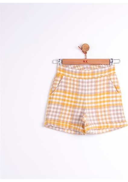 Kız Çocuk Kışlık Ekose Şort