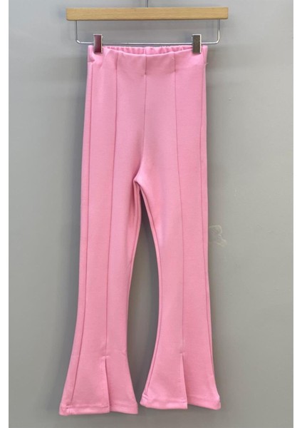 Mojo Kız Çocuk Ispanyol Paça Yırtmaçlı Tayt 3490 Pembe