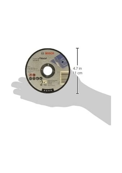 - Expert Serisi Metal Için Düz Kesme Diski (Taş) - A 30 S Bf, 115 Mm, 2,5 mm 12 Adet