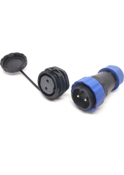 SD28 2 Pin 28MM Su Geçirmez Konnektör Takımı - Panel Tipi