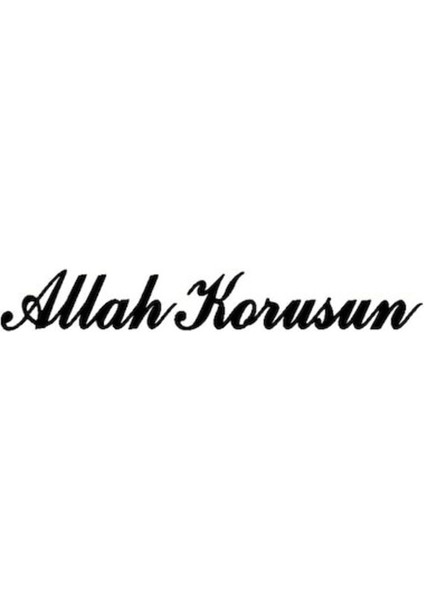 Traktör Kamyon Tır Araç Ön Cam Güneşlik Allah Korusun Yazısı Sticker Yapışkan