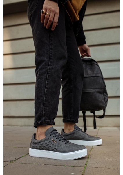 Gri Deri Erkek Günlük Spor Ayakkabı fırsatları