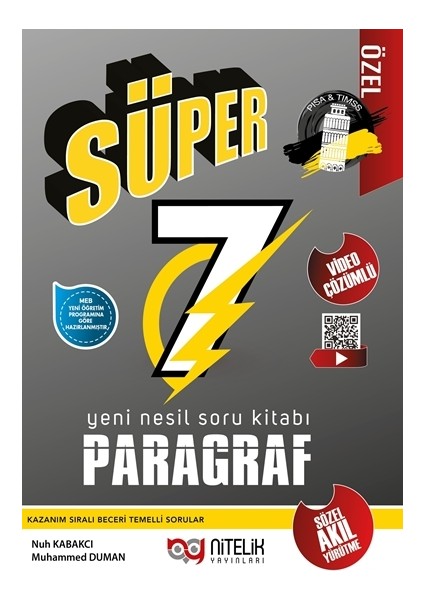 7. Sınıf Yeni Nesil Süper Paragraf Soru Bankası