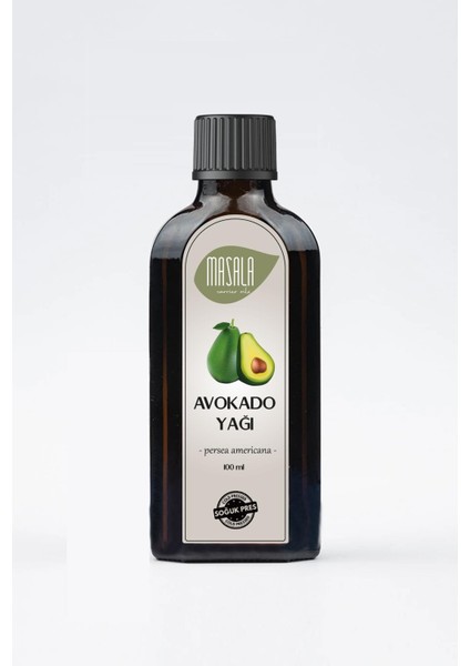 Saf Avokado Yağı 100 Ml. Soğuk Pres Içilebilir (Avocado Oil)