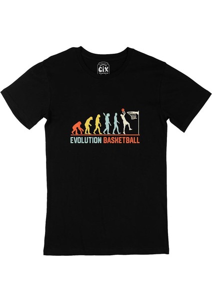 Basketbol Evolution Siyah Tişört