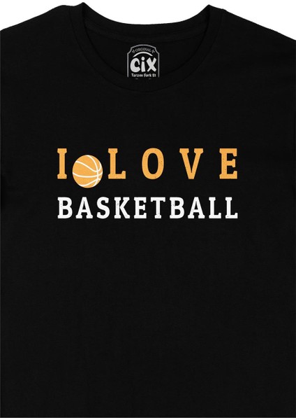 I Love Basket Siyah Tişört fiyatları