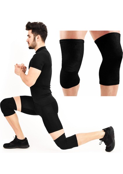2'li Fitness Spor Dizlik, Ortopedik Antrenman Dizliği , Knee Sleeve Unisex Koşu Dizliği Spor Dizliği