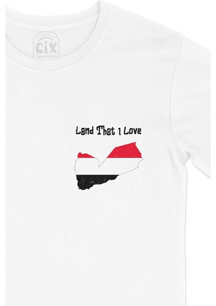 Land That I Love Yemen Cep Tasarım Baskılı Beyaz Tişört fiyatları
