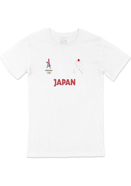 Paris 2024 Yaz Olimpiyatları Japonya Beyaz Tişört