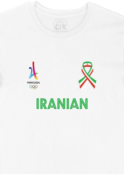 Paris 2024 Yaz Olimpiyatları Iran Beyaz Tişört fiyatları