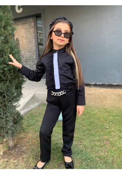 k Yeni Sezon Bayramlık Şık Tüy Detaylı Takım