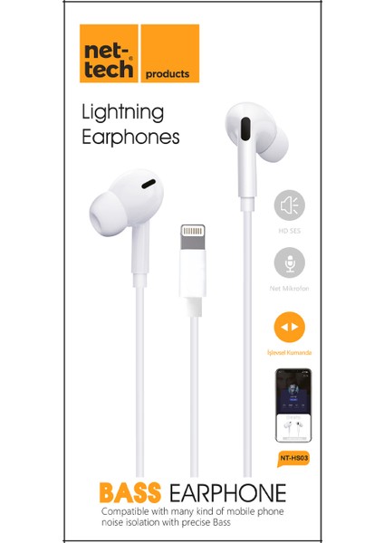 iphone Ipod Uyumlu Şarj Girişli KULAKLIK((105 Db Ses+Işlevsel Kumanda+Hd Kaliteli Ses+Hd Mikrofon))