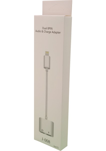 Iphone,ipad Lightning Çoklayıcı,çoğaltıcı((Şarj ve Mikrofon+Ses Kullanımını Aynı Anda Sağlar))