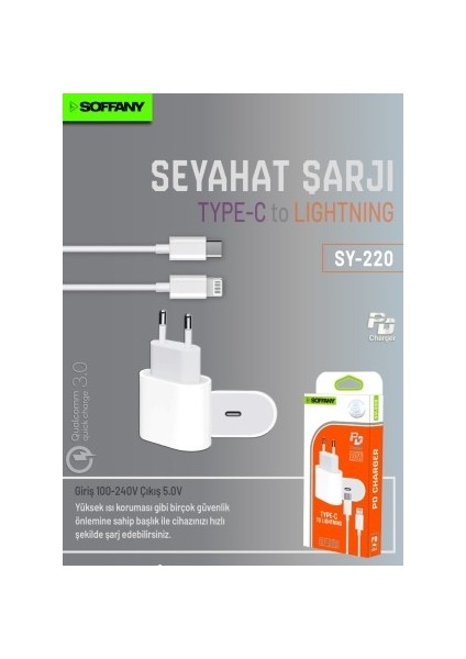 iphone Lightning 20 Watt Şarj Cihazı ve Kablosu