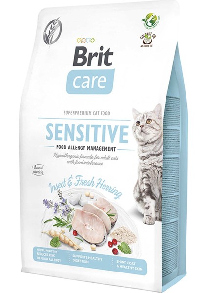 Sensitive Hypo-Allergenic Böcek Proteinli Tahılsız Yetişkin Kedi Maması 7 kg