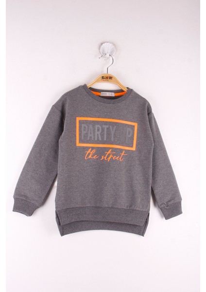 Toontoy Kız Çocuk Party Up Baskılı Sweatshirt
