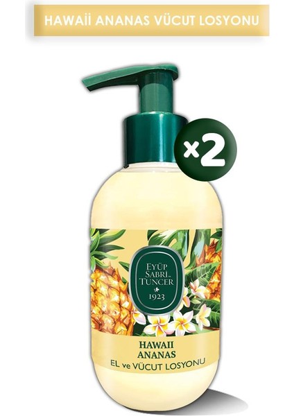 Hawaii Ananas El ve Vücut Losyonu 280 ml x 2