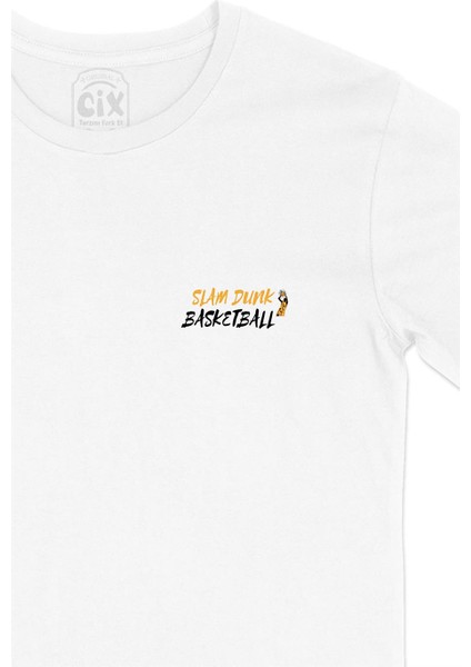 Slam Dunk Basketbol Cep Tasarım Baskılı Tişört