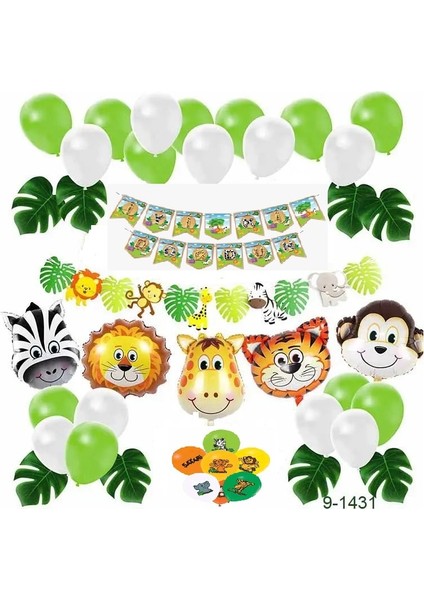Safari Parti Süslemeleri Set