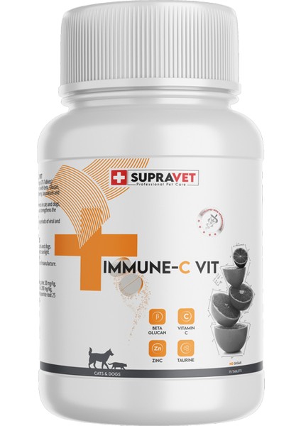 Immune C Kedi ve Köpekler Için Tablet + Yavru Köpekler Için Vitamin Malt Macun 30 gr indirimleri