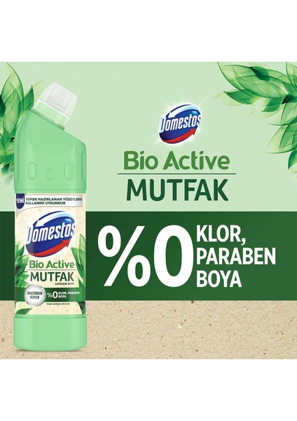 Çamaşır Suyu Bio Active Mutfak Maksimum Hijyen 750 ml + Domestos Çam Ferahlığı 1850ML
