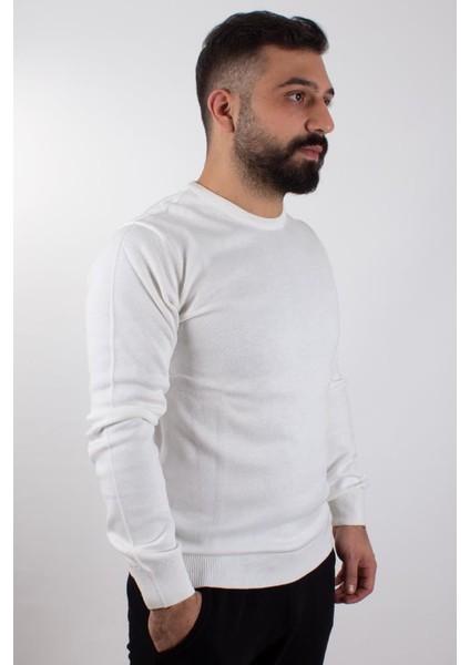 3621 Ekru Bisiklet Yaka Erkek Kazak fiyatları