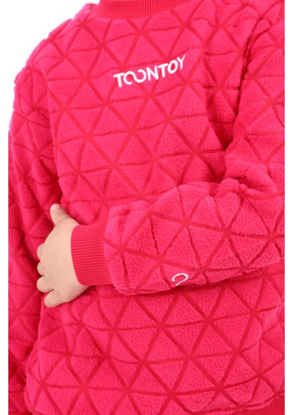Toontoy Unisex Çocuk Nakışlı Sweatshirt
