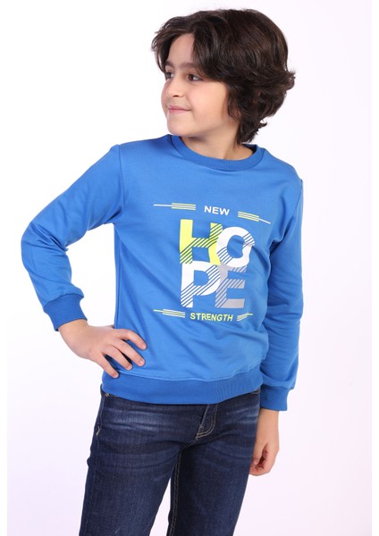 Erkek Çocuk Baskılı Sweatshirt