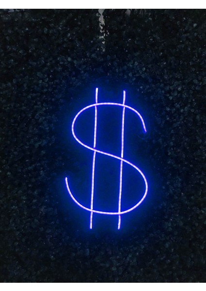 Dolarlogo Neon LED Tabela Duvar Dekoru