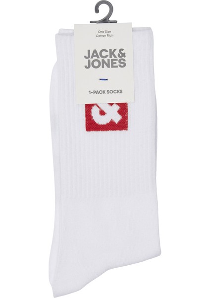 Jaclı Logo Tennıs Sock Kırmızı Erkek Çorap 12234438-Barba