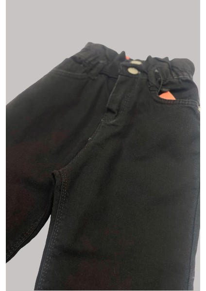 Mojo Kız Çocuk Yüksek Bel Püsküllü Paça Pantolon 5934344 Siyah fırsatları