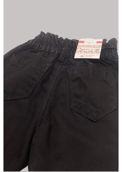 Mojo Kız Çocuk Yüksek Bel Püsküllü Paça Pantolon 5934344 Siyah indirimleri