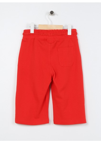 Bağlamalı Bel Standart Kırmızı Erkek Çocuk Şort GUNDERIY023 fiyatları