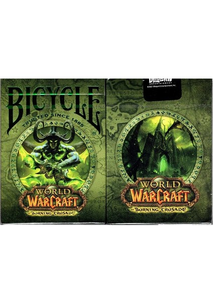 World Of Warcraft Burning Crusade Oyun Kağıdı Kartı Kartları Destesi Koleksiyonluk Yeşil