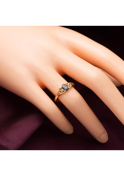 14 Ayar Mistik Topaz Taşlı Altın Yüzük fiyatları