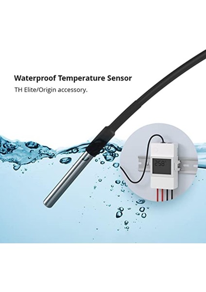 Sonoff Th Elite/origin,rj9 4P4C Arayüzü Için DS18B20 Yüksek Hassasiyetli Sıcaklık Sensörü
