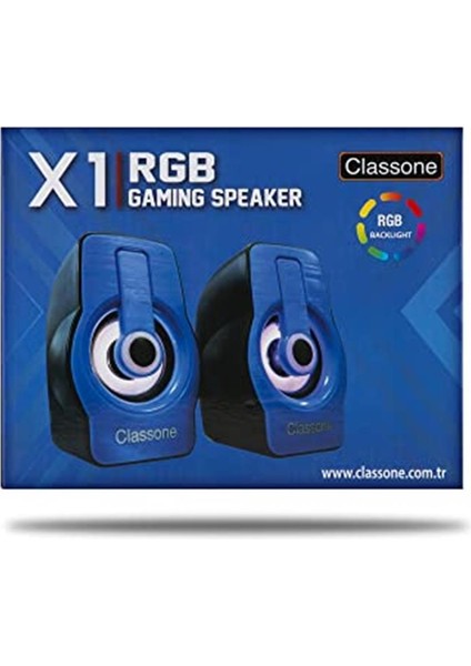 X1 Blue Rgb Gaming Hoparlör - Mavi modelleri