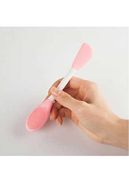 Çift Taraflı Maske Sürme Fırçası ve Siyah Nokta Temizleyici Peeling Fırçası