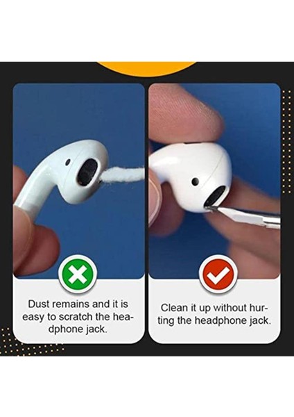 Bluetooth Kablosuz Kulaklık Klavye Telefon Temizleme Kalemi Aparatı Temizleme Kiti