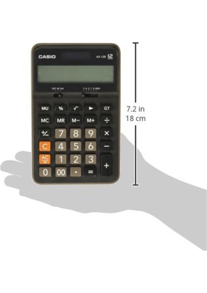 Casıo AX-12B-W-DC Casio Ekononik Hesap Makinesi