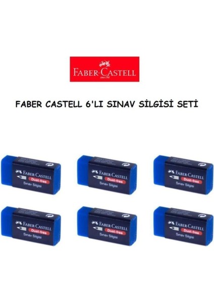 6'lı Sınav Silgisi Seti Fc- Sınav