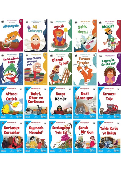 1.sınıflar Için Okumayı Sevdiren (20 Kitap)+Kitap Okuma Not Defteri