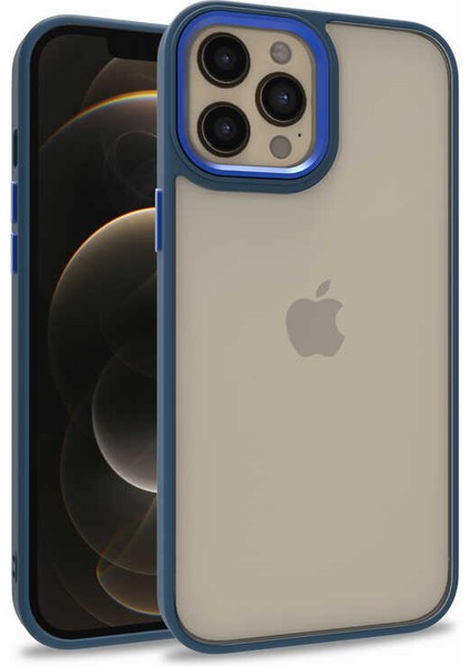 Apple iPhone 12 Pro Max Kılıf Case, Kamera Lens Korumalı Elektroplatin Kaplama Sert Pc Koruyucu Colourful Platinum Serisi