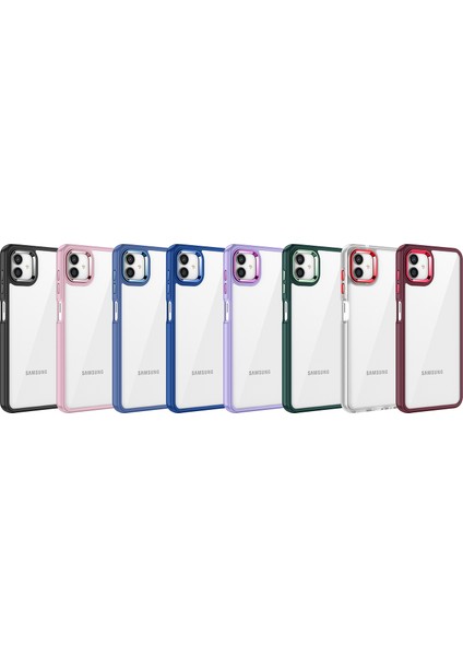 Samsung Galaxy A04 Kılıf Case, Kamera Lens Korumalı Elektroplatin Kaplama Sert Pc Koruyucu Colourful Platinum Serisi indirimleri