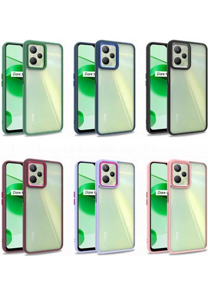 Realme C35 Kılıf Case, Kamera Lens Korumalı Elektroplatin Kaplama Sert Pc Koruyucu Colourful Platinum Serisi fiyatları