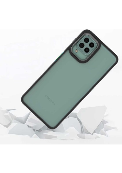 Samsung Galaxy A12 Kılıf Case, Kamera Lens Korumalı Elektroplatin Kaplama Sert Pc Koruyucu Colourful Platinum Serisi