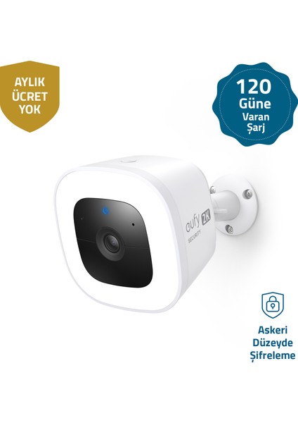 Eufy Security Solocam L40 Outdoor 2K Gece Görüşlü Dış Mekan Güvenlik Kamerası - T8123 (Anker Türkiye Garantili)